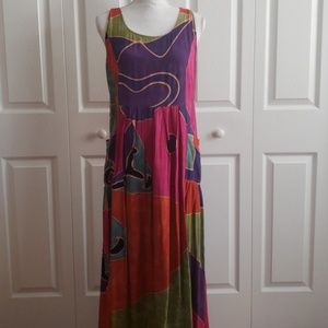 Beautiful  Colorful sleeveless dress
